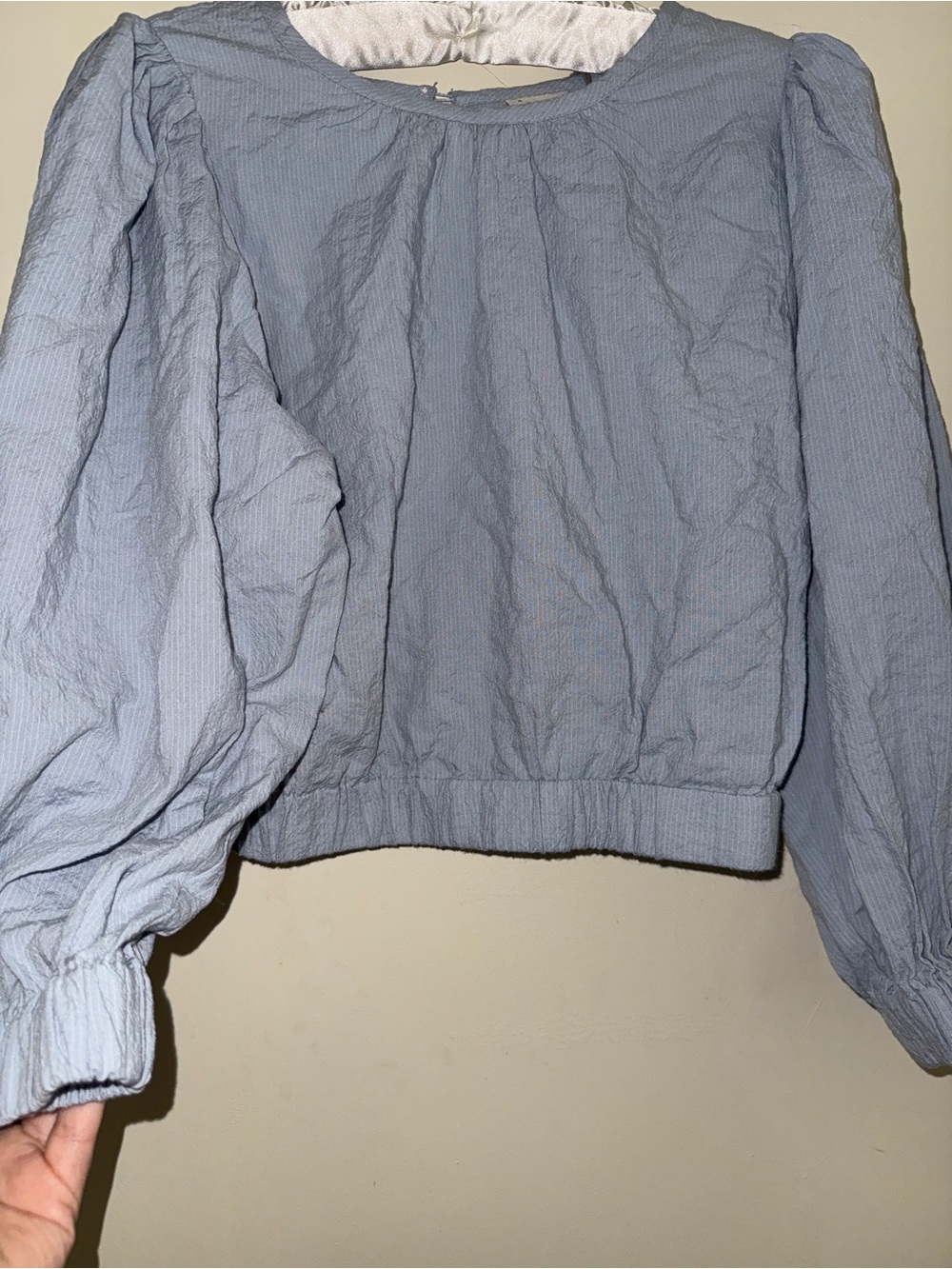 Universal Thread Light Blue Puff Sleeve Blouse